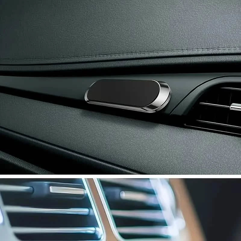 2-Pack: Super Magnetic Car Phone Holder – Black, Compact & Secure Grip